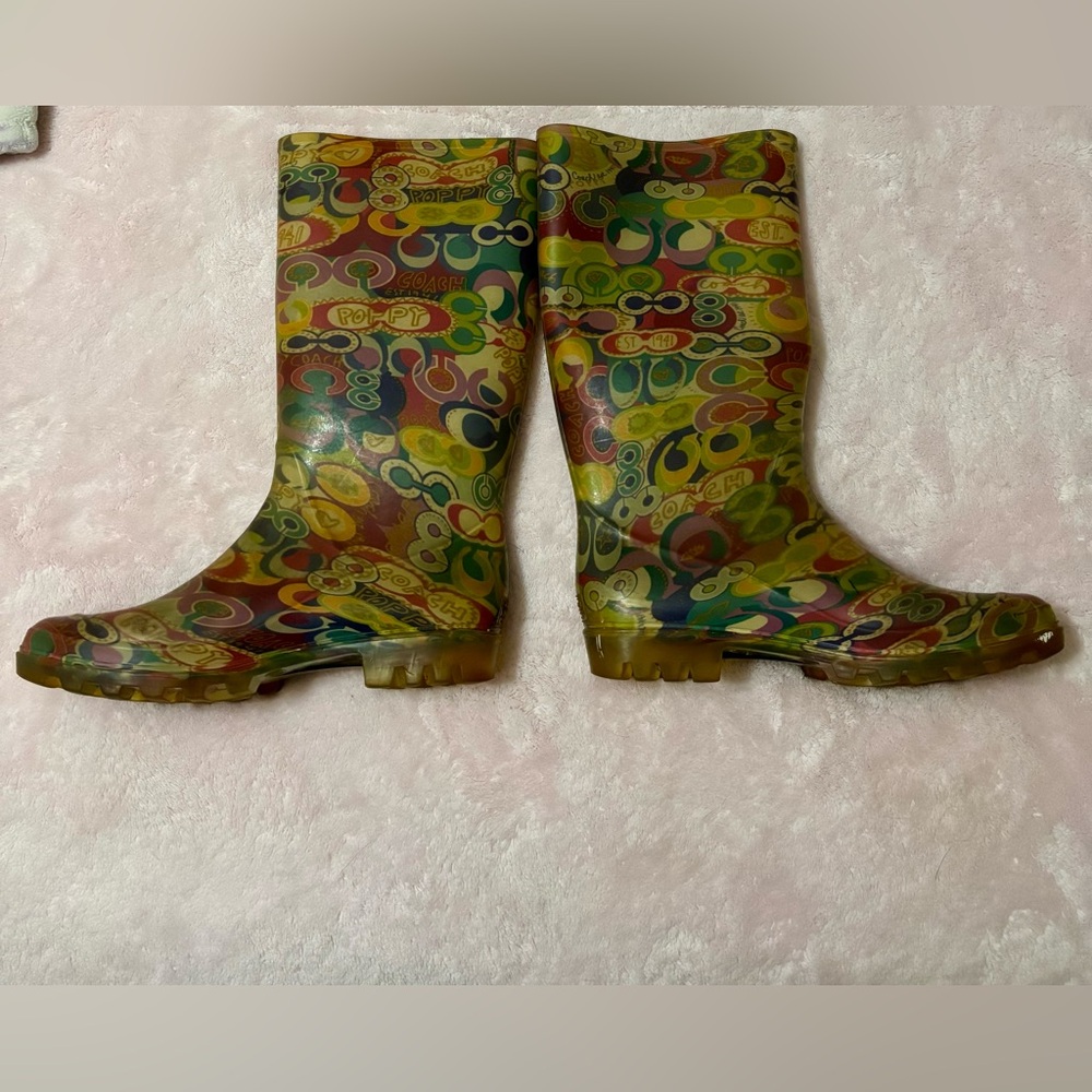 Coach Tall rain boots!